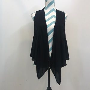 Free People light weight drape vest XS